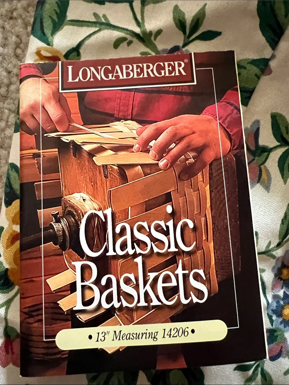 Longaberger -Garden Splendor -13” Measuring Basket Liner -SFH